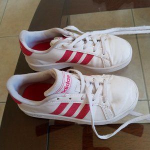 Adidas white tennis shoes